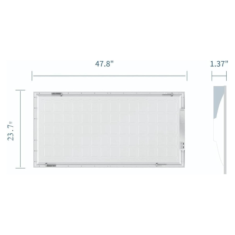 2x4 FT LED Flat Panel Light, 78W High Brightness, 9750 Lumens, 6500K Cool White, Dimmable 0-10V, Recessed Drop Ceiling Fixture, Lay-in for Office, Shop, Commercial, Warehouse, 120-277V, ETL Certified