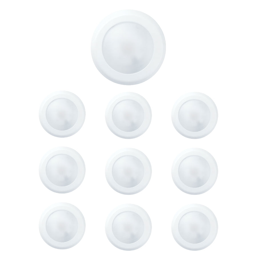 Set of white round objects on a white background at fliptoled