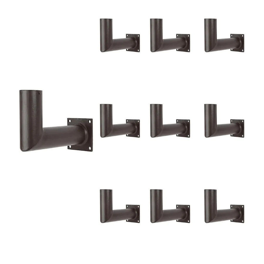Degree Wall Mount L Shape Bracket for Slip Fit Lights (2 3/8inch), Adjustable Wall Bracket Angle, Right Angle Tenon Adapter for Wall Bracket