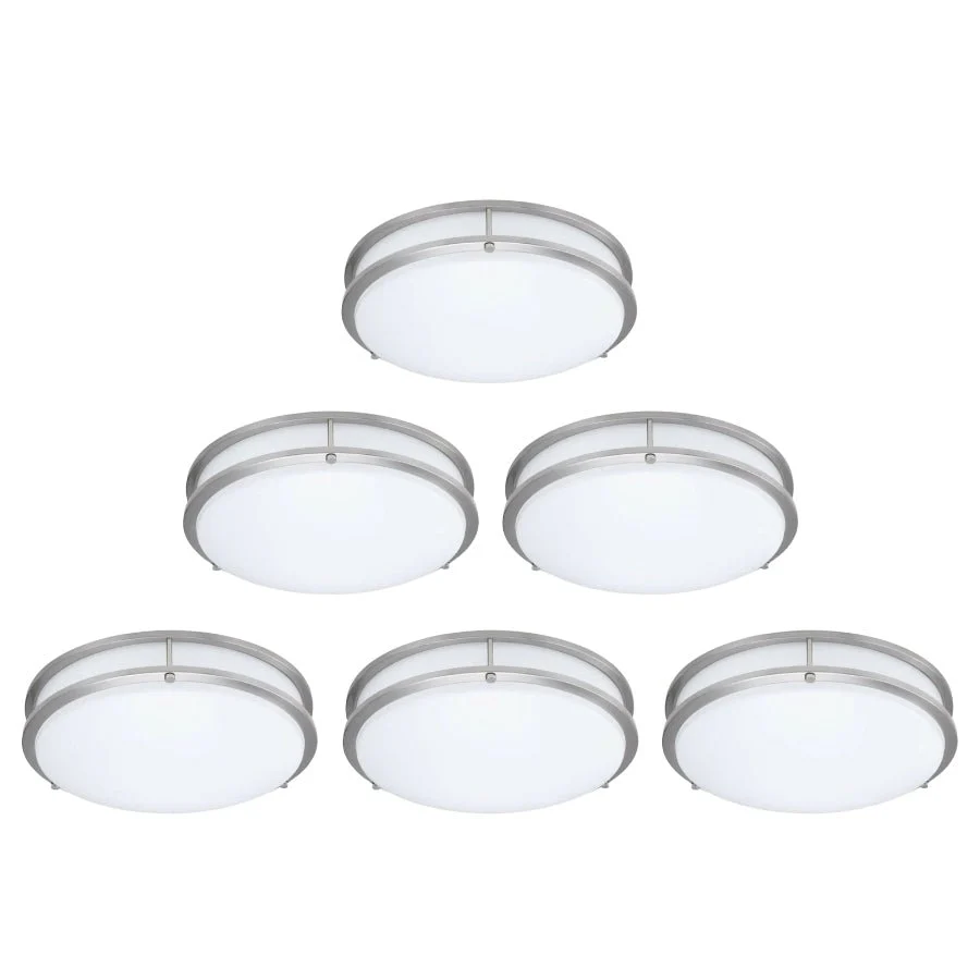 MingBright Flush Mount LED Ceiling Light – Adjustable 3000K/4000K/5000K, Dimmable