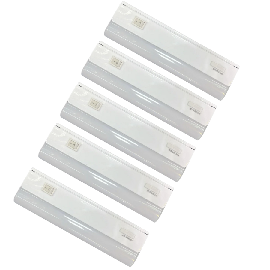 12 Inch Under Cabinet LED Lights, 5W, 3CCT 3000K/4000K/5000K, 400 Lumens, Hardwired, On/Off Switch, CRI 80+, ETL Certified – Perfect for Kitchen, Vanity Mirror, Tiny Home, Makeup Station, Bookshelf, Display Cabinet, and Home Office