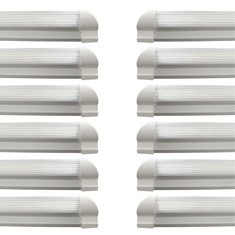 4FT LED Shop Light – 22W LED Integrated Tube, Linkable, 5000K/6500K Selectable, 129LM/W, 100-277V AC, CRI 80+, ETL Certified, 5-Year Warranty, Trimming Options