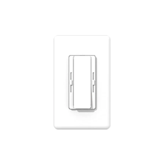 White light switch on a white background