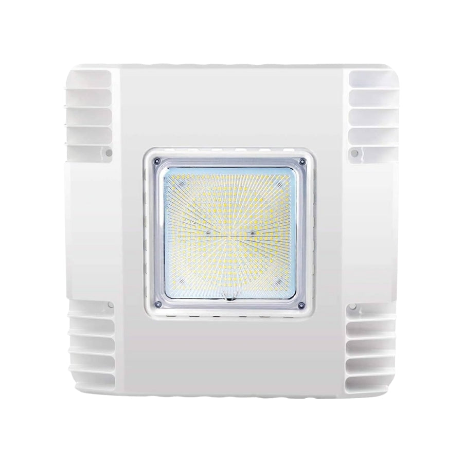 led canopy lights for gas station on a white background