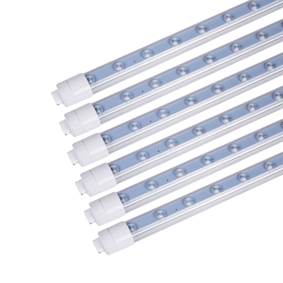 9FT LED Tube Light 55W Double Sided 6500K R17D Ballast Bypass ...