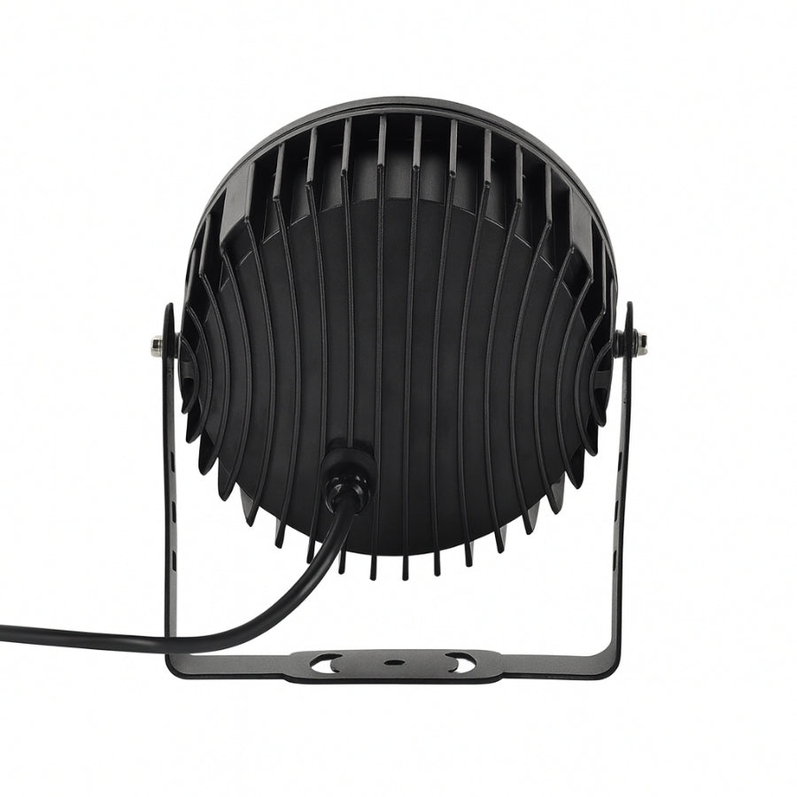 Black outdoor light fixture on a white background